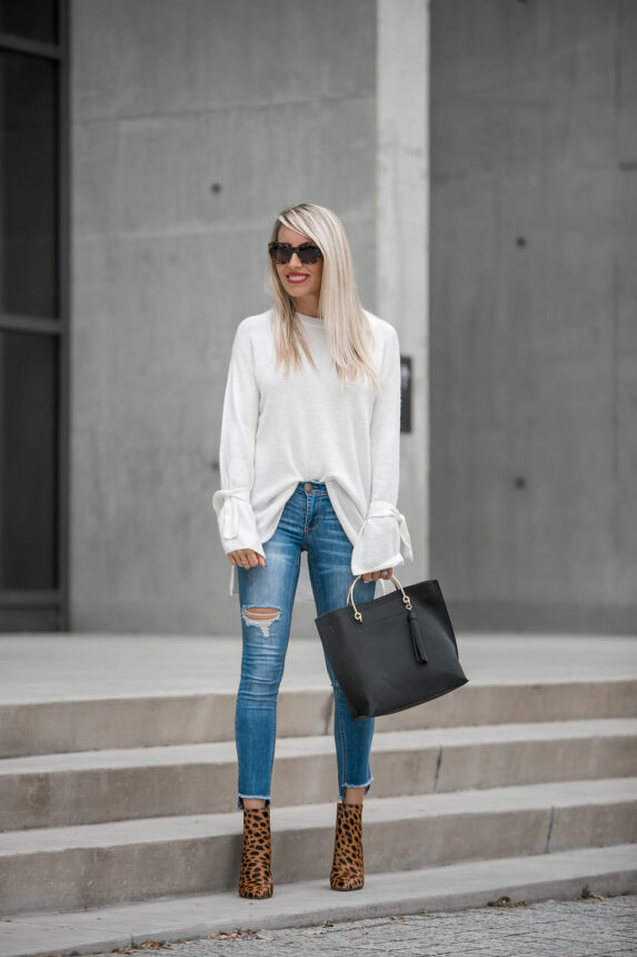 ripped skinny jeans - ripped denim - denim with raw hem - step hem denim - jeans under $50 - denim under $50