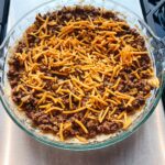 fashion blogger easy tamale pie casserole recipe with easy to make homemade crust