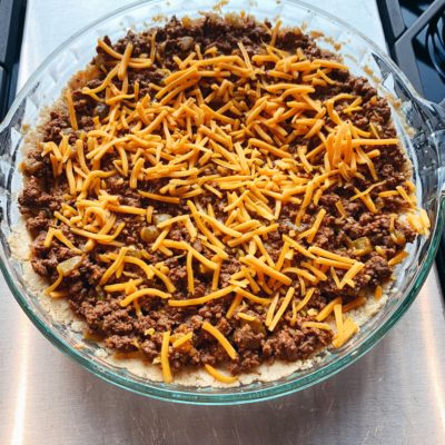 fashion blogger easy tamale pie casserole recipe with easy to make homemade crust