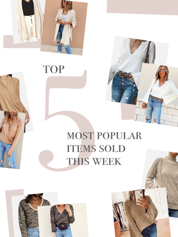 fashion blogger weekly top 5 bestselling sweaters for fall