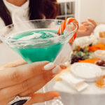 Festive Christmas cocktails with vodka - peppermint martini recipe for holiday parties