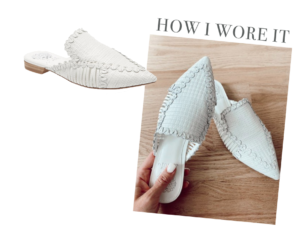 nordstrom vince camuto manindie white leather woven pointed toe mule