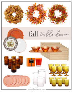 fall tablescape home decor