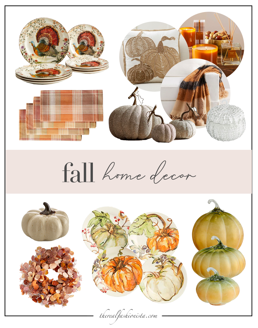 best fall home decor roundup from pottery barn and crate and barrel