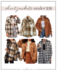 affordable shein fall shackets under $30