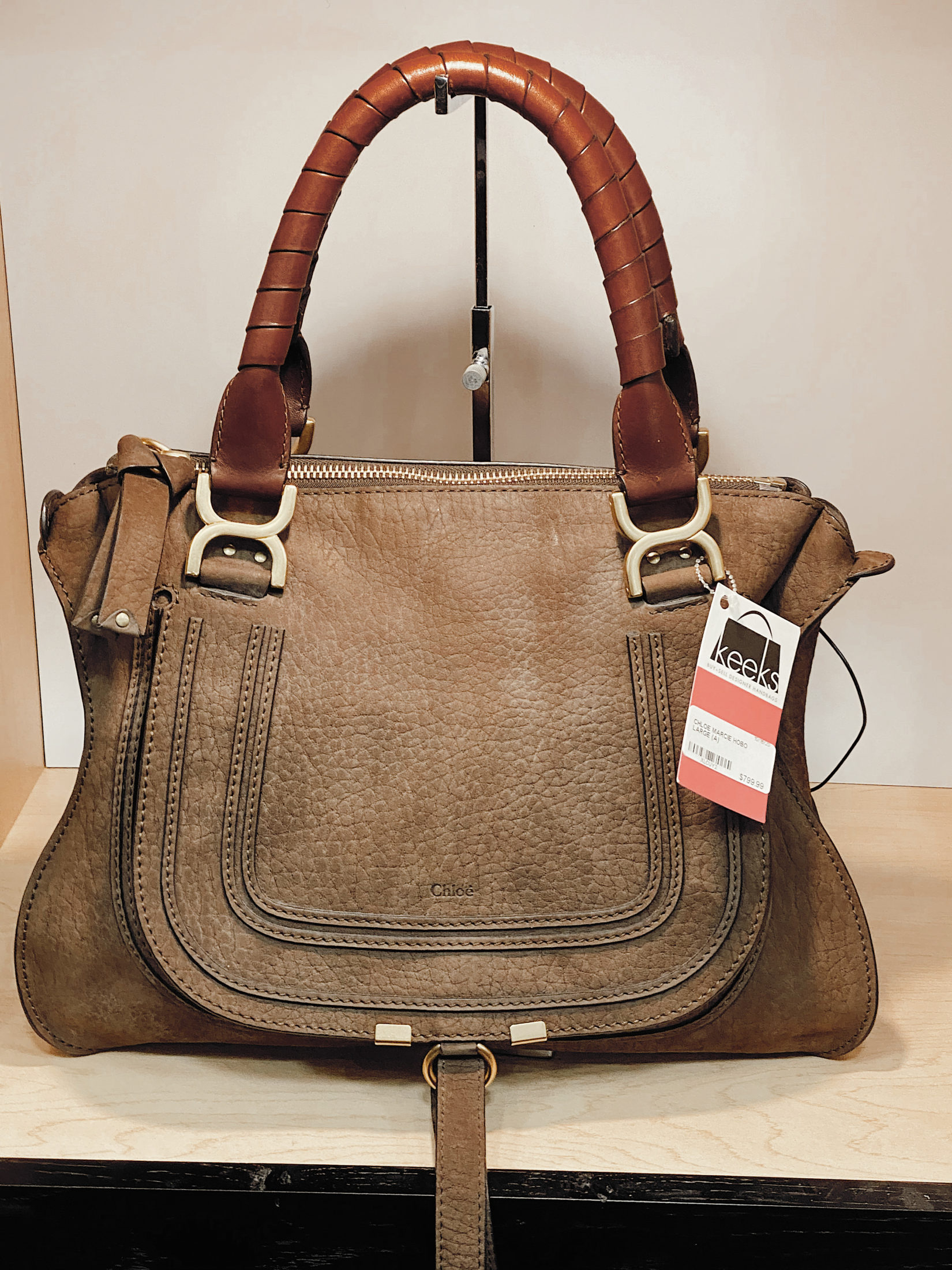 chloe marcie hobo bag brown tan