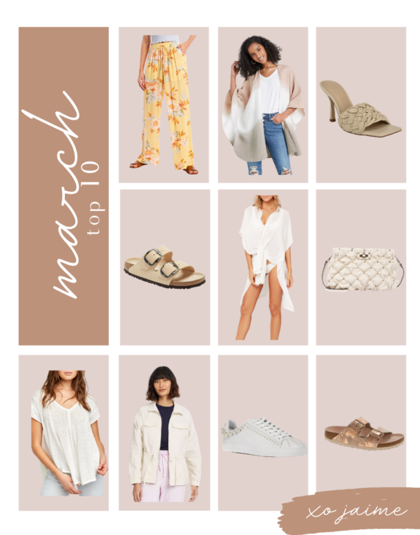 top selling spring fashion items march 2021